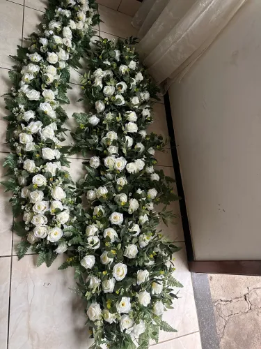 Macarrão floral para decoração