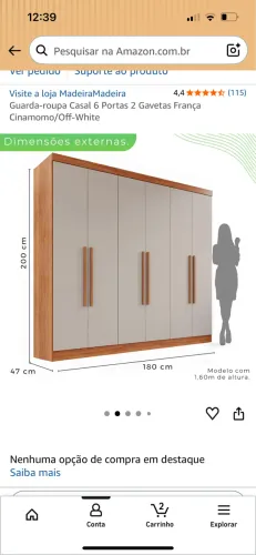 Guarda roupa 6 portas