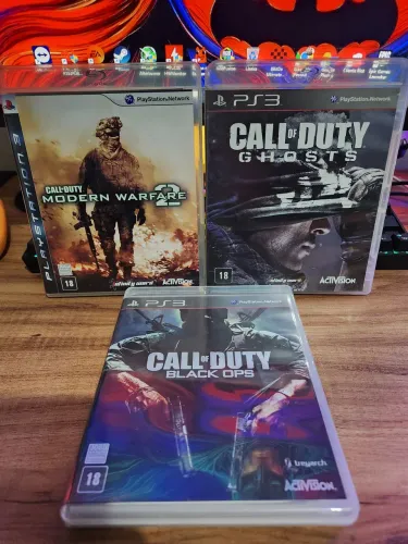 Kit 3 jogos call of duty usados ps3