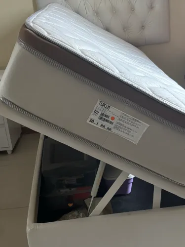 BOX BAÚ SOLTEIRO ORTOBOM E COLCHÃO SOLTEIRO