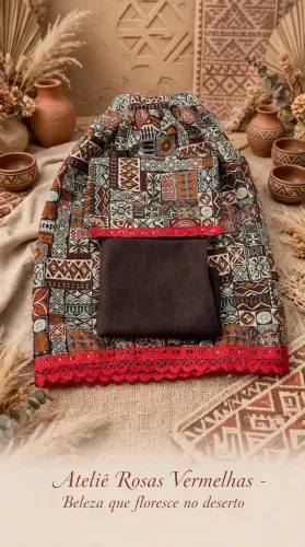 Roupa Africana - atelie.rosas_vermelhas
