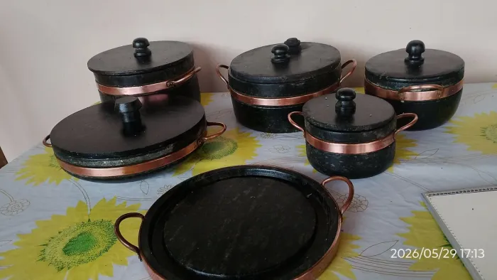 Conjuntos de panelas pedra sabão