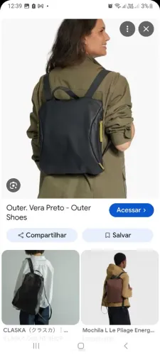 Mochila unisexy couro legítimo
