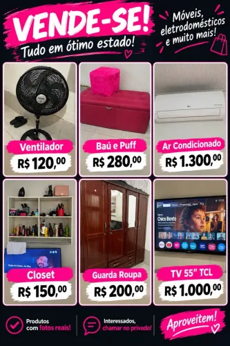Móveis eletrodomésticos e muito mais