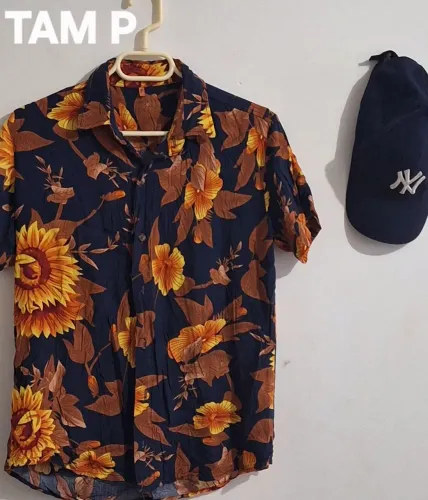 Camisas masculinas estampadas