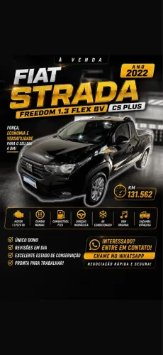 Fiat Strada Freedom 1.3 Flex 8V CS Plus 2022