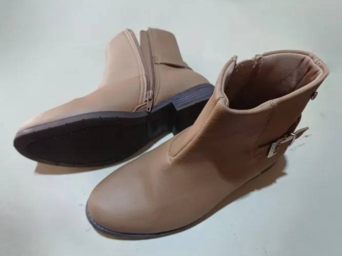 Botinha Cano Curto Infantil Feminina Klin Atena N° 33 Nova