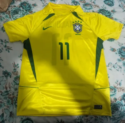 Liquidação Camisa Brasil 2002 Ronaldinho 1Linha