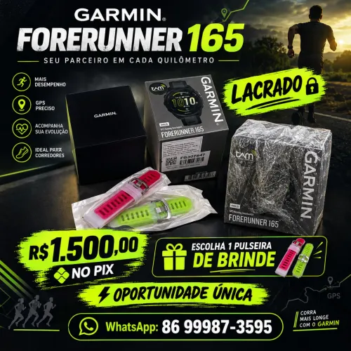 Garmin Forerunner 165 ? NOVO E LACRADO | R$ 1.500 no PIX
