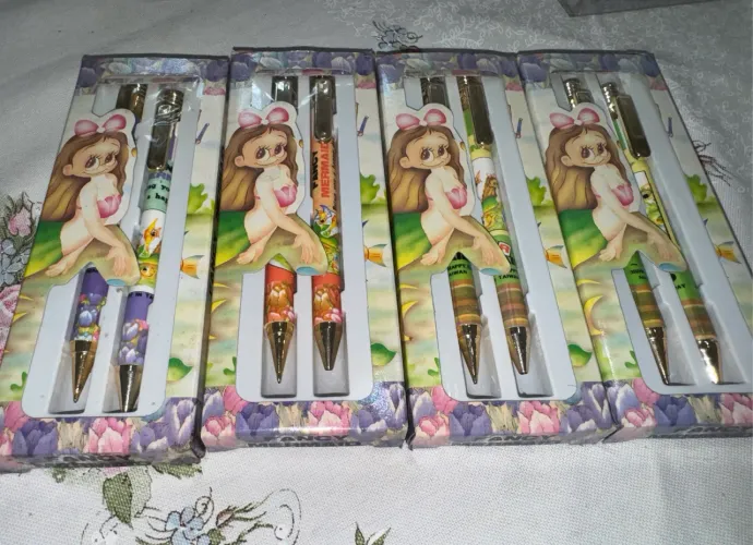 Kit antigo / raro Caneta + lapiseira Fancy ( valor unitário, cores sortidas )
