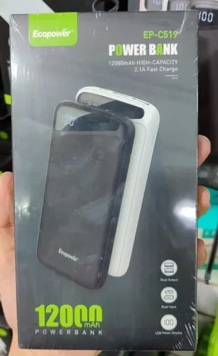 Carregador portátil Ecopower 12.000 mAh Modelo: EP-C519