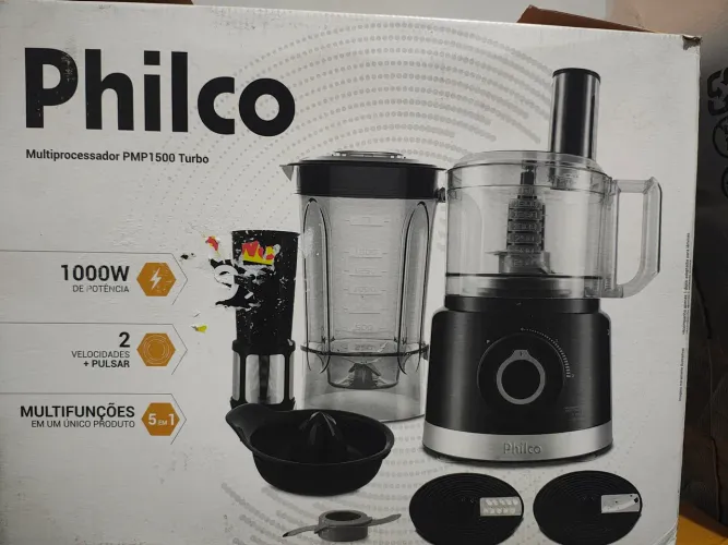 Multiprocessador Philco PMP1500 Turbo 5 em 1 - 1000W (Novo!)