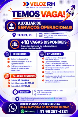Auxiliar Operacional