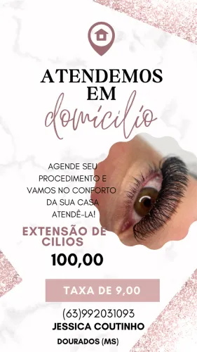 Extensão de cílios 