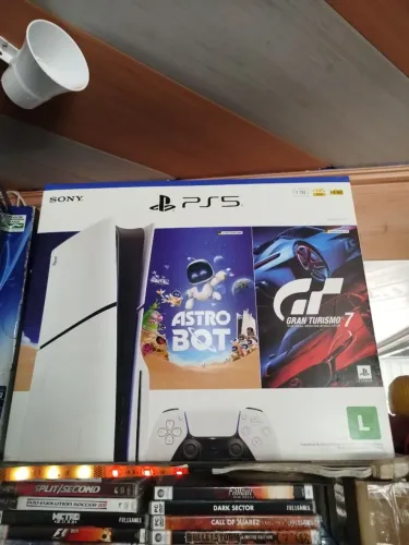 Playstation 5 slim hd 1TB ssd controle completo na cx ac trocas