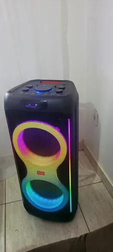 Caixa de Som PartyBox AIWA PB-04 Bluetooth 18H RGB USB TWS Preto
