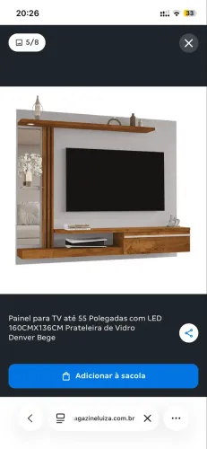 Painel de tv 55 polegadas