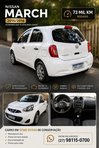 Nissan March 1.0 12V Flex 5P 2016