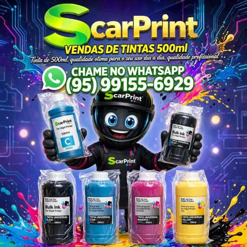 Tintas de 500ml de impressora Epson HP e cânon entrega sem taxa