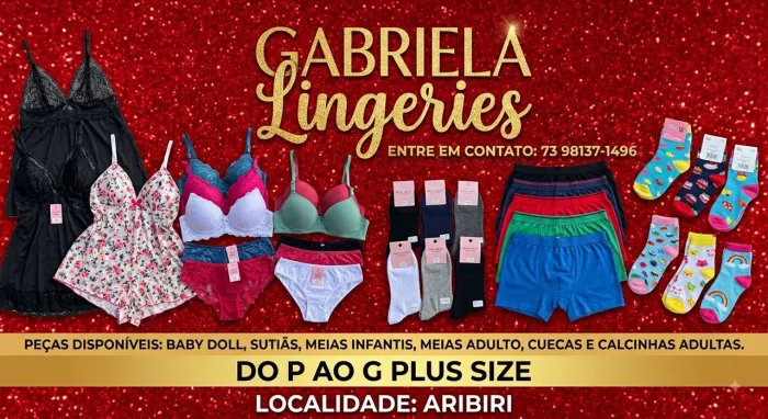 Baby doll, calcinhas infantis e adulto, cuecas adulto e infantil, meias adulto e infantil