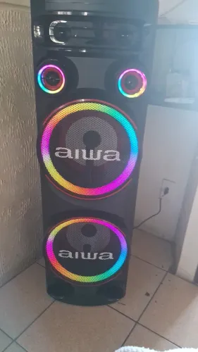 Torre de Som T2W-02 2300W Woofers 10 Bluetooth RGB AIWA