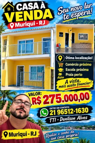 Ótima casa perto da praia. Imóvel para venda !