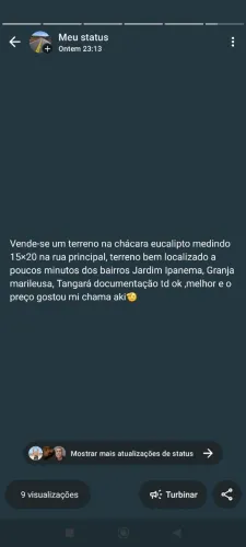 Vendo terreno