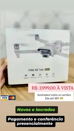 Drone FIMI X8 Tele Max 2025 - 20KM - 30XZOOM ( Em até 18X) Novos 