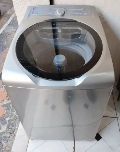 Máquina lavar Brastemp ative inox 11 kilos 