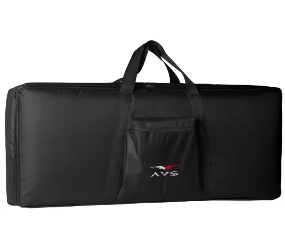 Bag Capa Para Teclado 5/8 Acolchoado Avs Com Bolso Para Acessórios