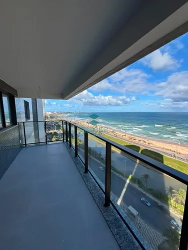 Apartamento à venda em Jaguaribe com 104m², 3 quartos, vista mar, varanda gourmet e 2 vaga