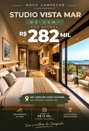 FR- Studio com vista Mar no Campeche