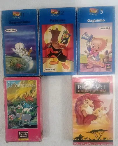 Lote de Fitas VHS usadas