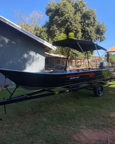 Lancha Traíra 600 Carreta Motor Hidra 30HP