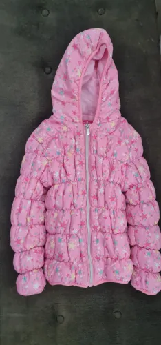 Casaco Puffer infantil tamanho 5, 6 anos