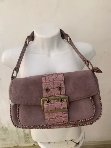 Bolsa de Ombro Rosa Queimado 1818 Chenson - Usada em Bom Estado