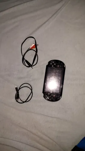 Mini Game Portátil Estilo PSP + Cabos Funcionando