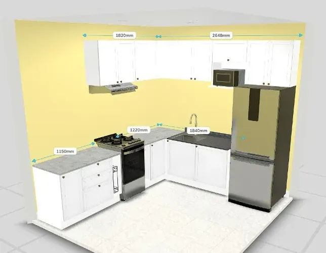 Cozinha Canto Madesa Completa + Granito Verde Labrador (3x Sem Juros OLX)