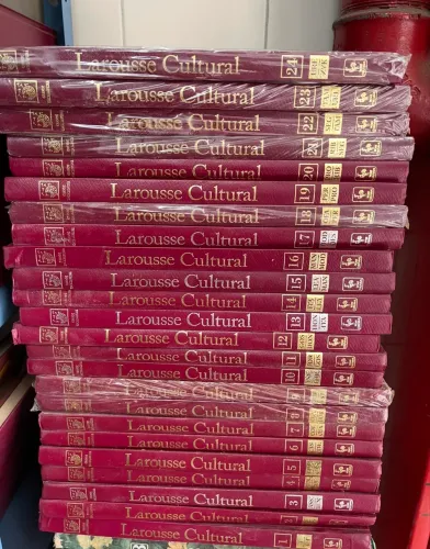 Grande Enciclopédia Larousse Cultural 24 volumes no plástico nova