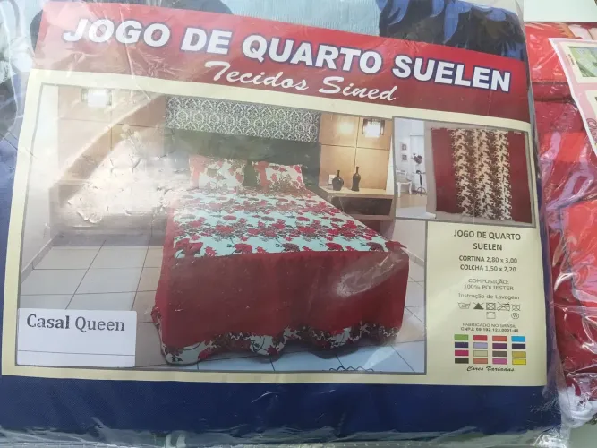1 conjunto de cama casal 1 conjunto de jogo de americano de cozinha