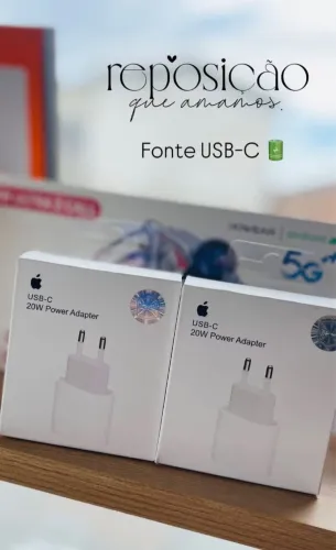 Fonte Turbo 20W USB-C Apple Premium 