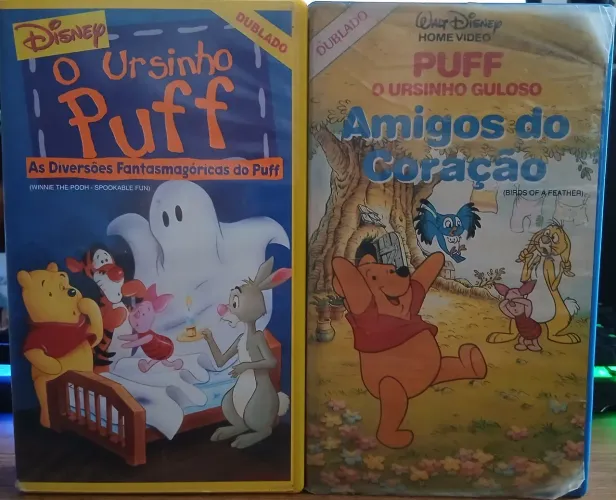 VHS Coleção Ursinho Puff (5 fitas)