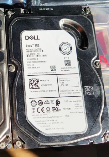 (NOVO) HD Seagate 2TB Exos 7E2 SATA 6Gb/s 7200RPM 3.5"- SAÚDE 100% (DELL))