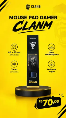 Mouse pad gamer CLANM