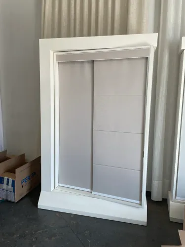 Expositores móvel de cortina e acessórios para loja de cortinas