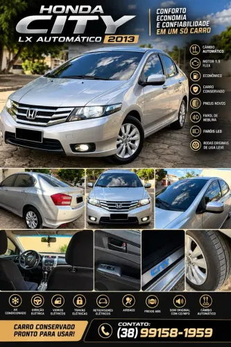 Honda City Sedan LX 1.5 Flex 16V 4P Aut. 2013