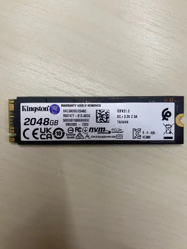 SSD Kingston KC3000, 2TB, M.2 2280, PCIe 4.0