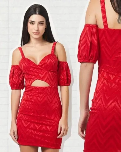 Vestido Planet Girls Vermelho Semi Novo