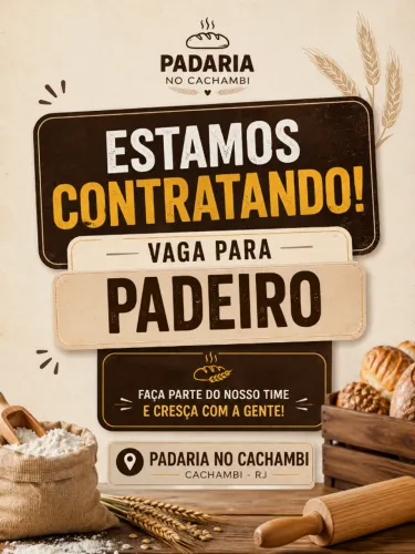 CONTRATA-SE PADEIRO COM EXPERIÊNCIA