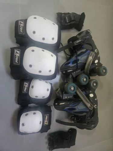 Patins Traxart Inline + Kit de Proteção Completo Pro T. 35/36/37/38